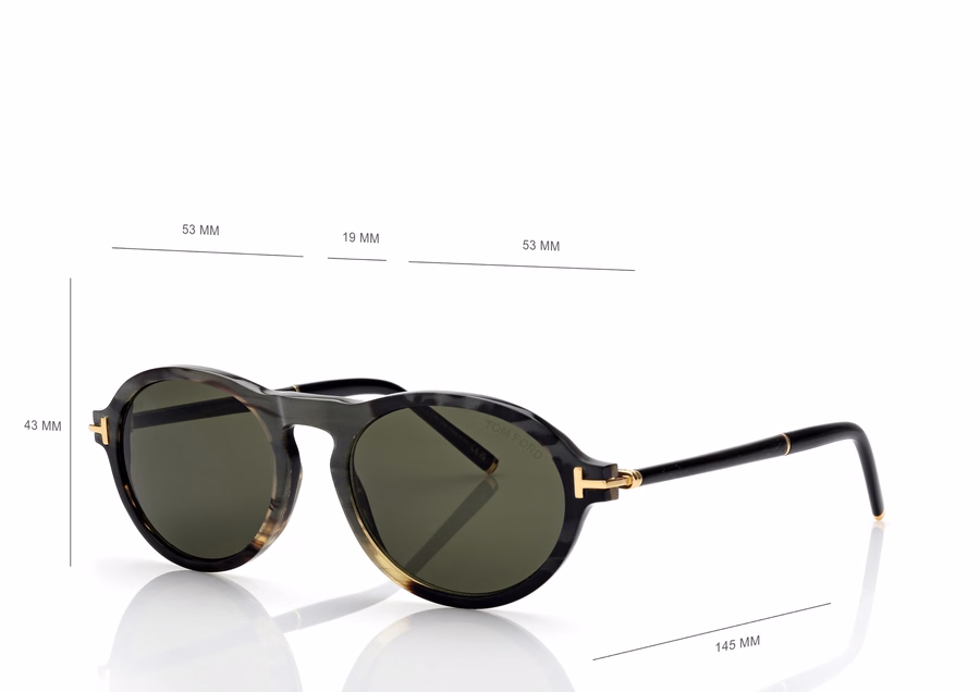 ROUND HORN SUNGLASSES
