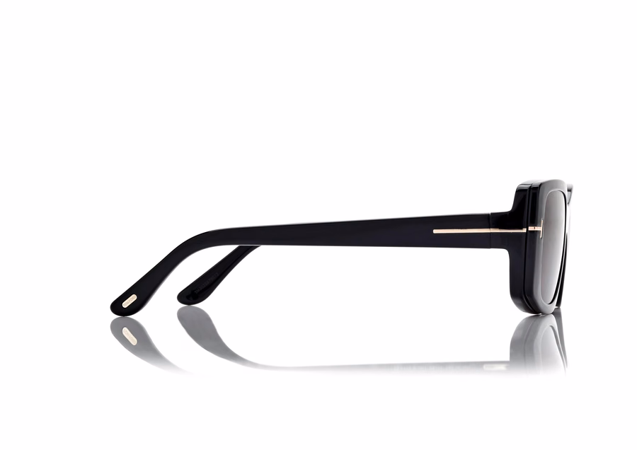 BLUE BLOCK RECTANGULAR OPTICALS WITH CLIP ON SUNGLASSES