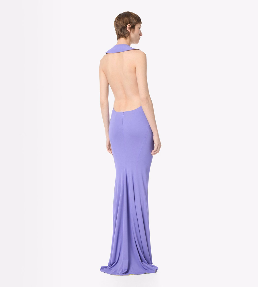 IMPOSSIBLE ASYMMETRIC BACKLESS EVENING DRESS