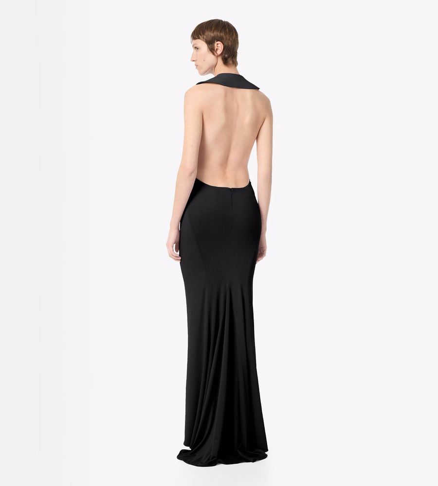 IMPOSSIBLE ASYMMETRIC BACKLESS EVENING DRESS
