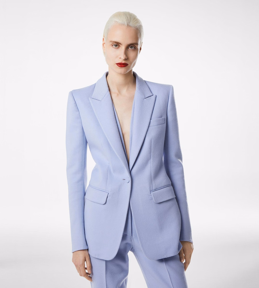 DOUBLE FACE LIGHT WOOL SINGLE BREASTED JACKET