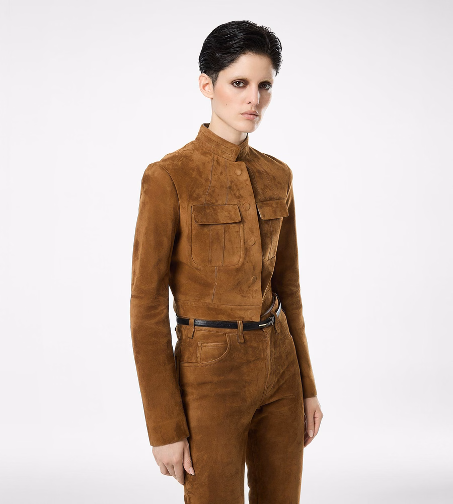 FULL GRAIN LAMB SUEDE OFFICER JACKET