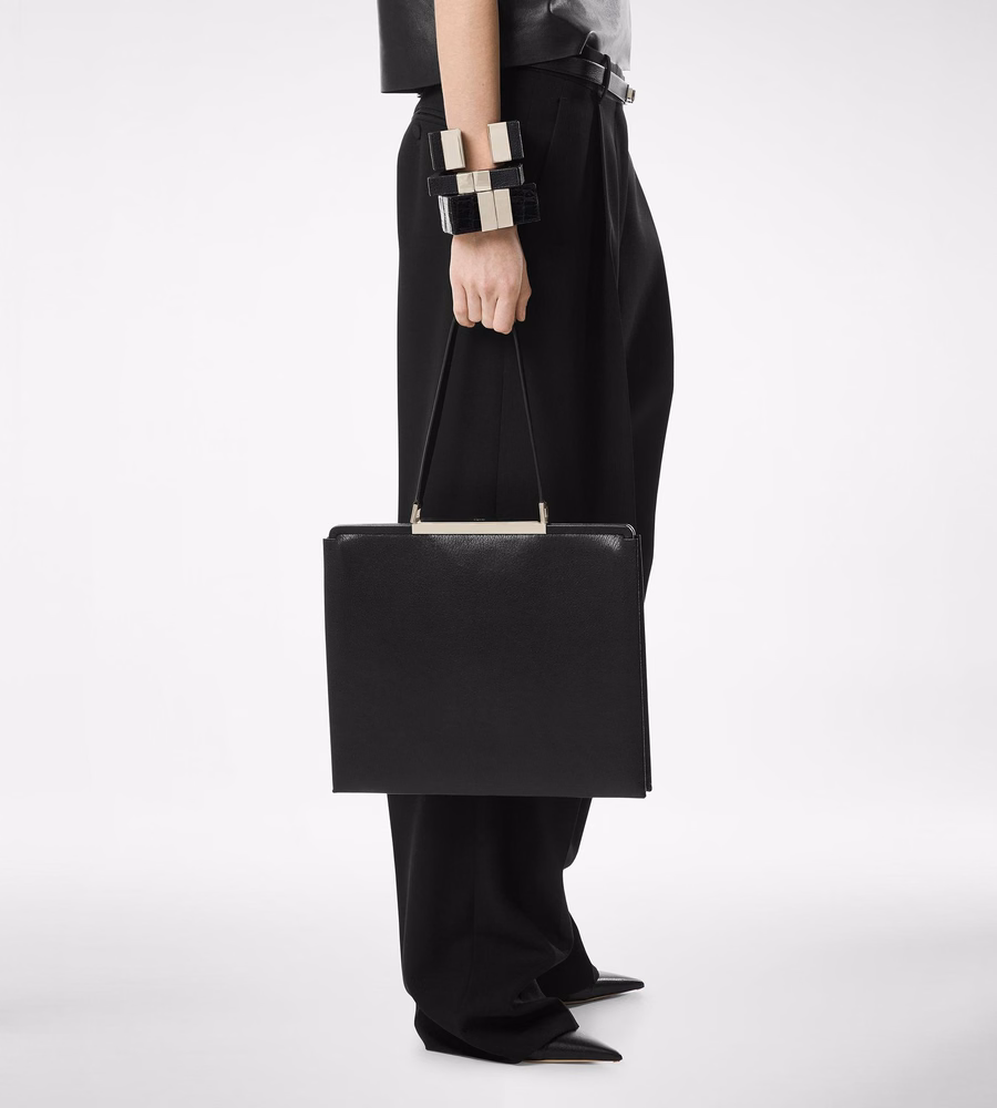 SUPPLE GRAIN LEATHER PATRICK SHOULDER BAG