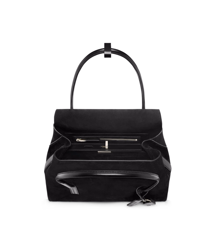 SUEDE LEATHER ECLIPSE MEDIUM SHOULDER BAG
