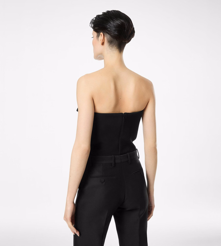 STRAPLESS TOP WITH BOW DETAIL
